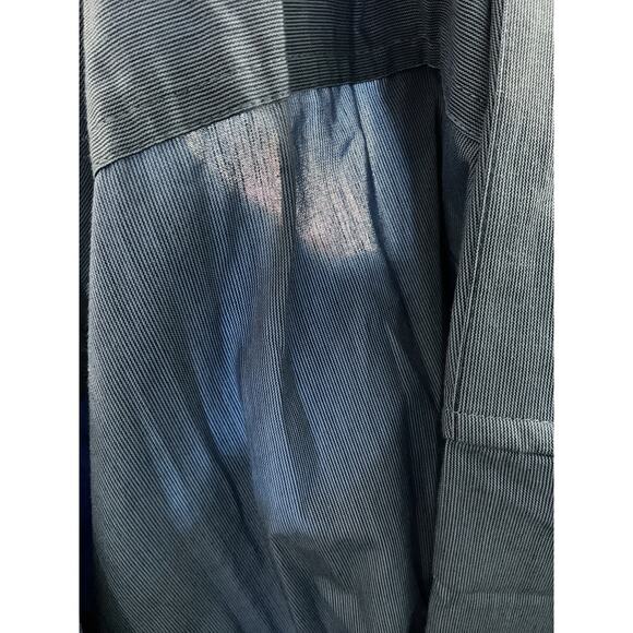 INC Blue Short Sleeve Button-Down Shirt - Picture 4 of 4